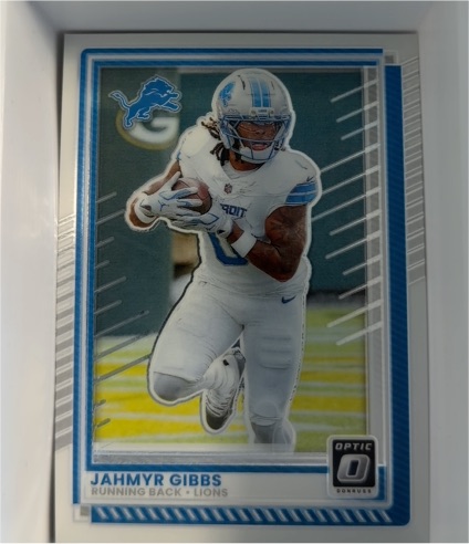 2025 Panini Donruss Optic #79 Jahmyr Gibbs — front