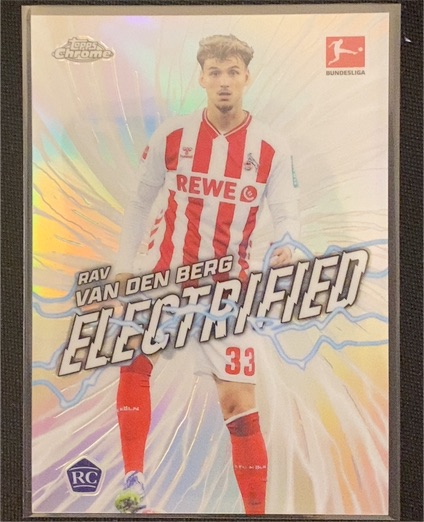 2025-26 Topps Chrome Bundesliga #EL-20 Rav Van Den Berg Electrified RC — front