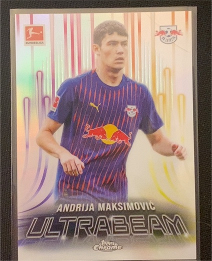 2025-26 Topps Chrome Bundesliga Ultrabeam #UB-16 Andrija Maksimovic — front