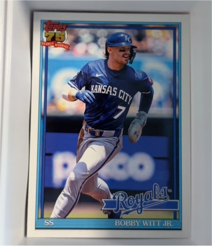 2026 Topps Series 1 #T91-3 Bobby Witt Jr. — front