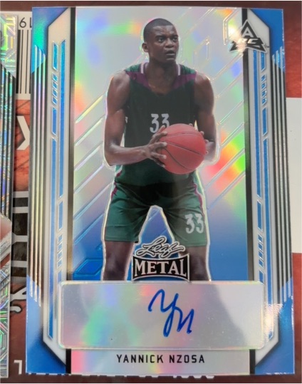 2021-22 Leaf Metal #BA-YN1 Yannick Nzosa — front