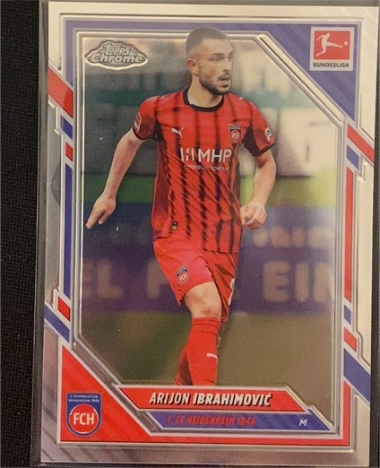 2025-26 Topps Chrome Bundesliga Ultrabeam #UB-4 Arijon Ibrahimovic — front