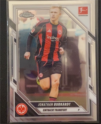 2025 Topps Chrome Bundesliga Jonathan Burkardt — front