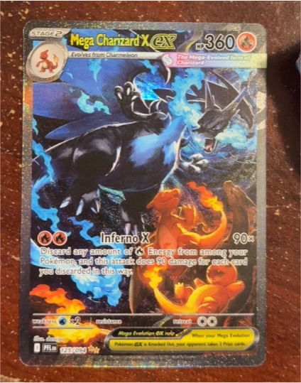 2014 Pokémon XY Evolutions #125 Mega Charizard X EX — front