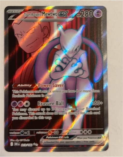 2020 Pokémon SV10: Destined Rivals #213 Team Rocket's Mewtwo ex — front
