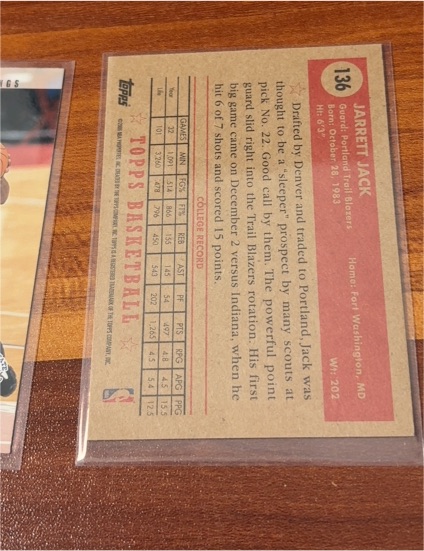 2006-07 Topps #136 Jarrett Jack — front