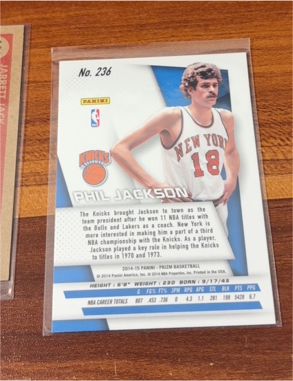 2014-15 Panini Prizm #236 Phil Jackson — front