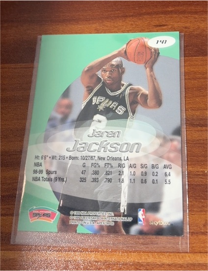 1999 Skybox NBA Hoops Decade Hoopla #3 Jaren Jackson — front