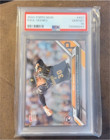 2024 Topps Now #407 Paul Skenes — front