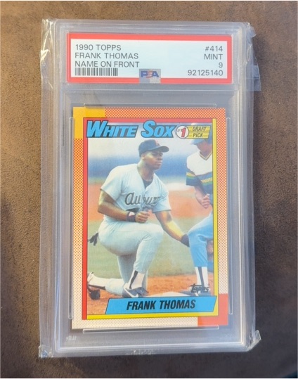 1990 Topps #414 Frank Thomas — front