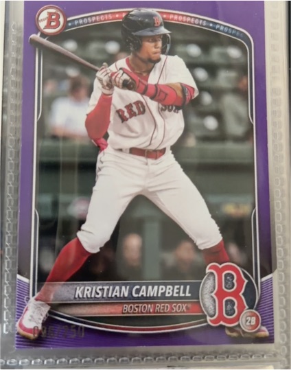 2025 Bowman #BP-42 Kristian Campbell — front