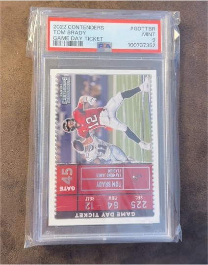 2022 Panini Contenders Game Day Ticket #GDTTBR Tom Brady — front