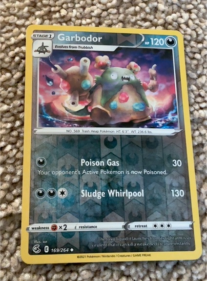 2021 Pokémon TCG Fusion Strike #169 Garbodor — front