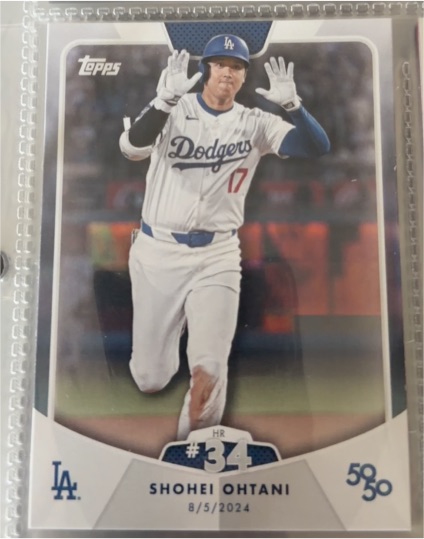 2024 Topps 50/50 #34 Shohei Ohtani — front