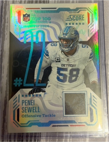 2025 Panini Score #22 Penei Sewell — front