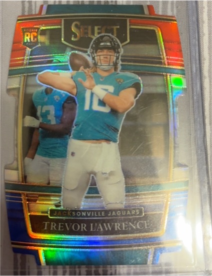 2021 Panini Select #43 Trevor Lawrence Concourse Die-Cut Rookie — front