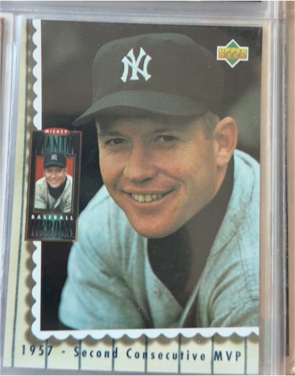 1994 Upper Deck Mantle Heroes #67 Mickey Mantle — front
