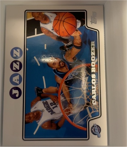 2008-09 Topps #8 Carlos Boozer Utah Jazz — front