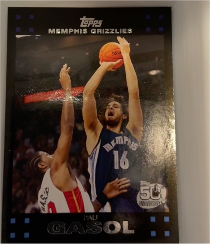2007-08 Topps #16 Pau Gasol — front