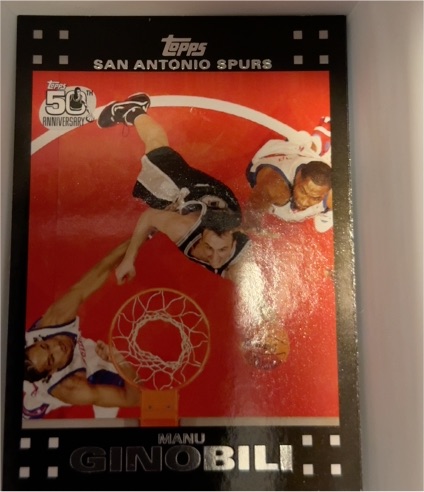 2007-08 Topps #57 Manu Ginobili — front