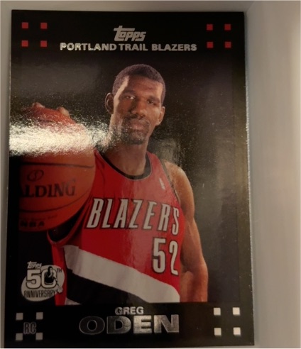 2007-08 Topps #111 Greg Oden Rookie Card — front