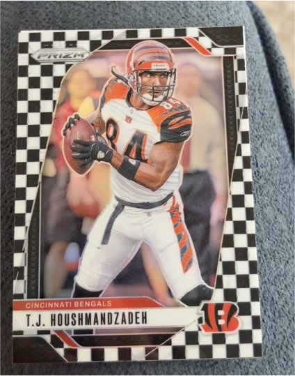 2024 Panini Prizm #63 T.J. Houshmandzadeh Black & White Checker Prizm — front