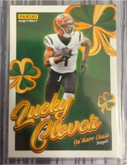 2025 Panini Instant #8 Ja'Marr Chase Lucky Clover — front