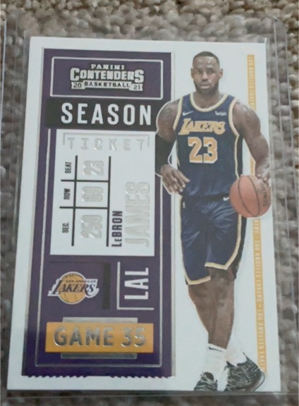 2020-21 Panini Contenders Season Ticket #81 LeBron James — front