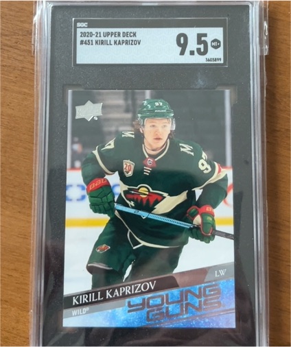 2020-21 Upper Deck #451 Kirill Kaprizov Young Guns Rookie — front