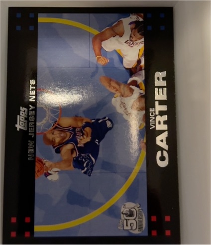 2007-08 Topps #28 Vince Carter New Jersey Nets — front