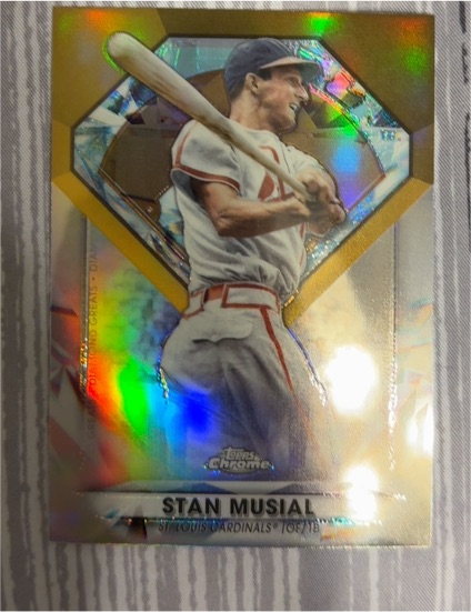 2022 Topps Chrome Update #DGC-49 Stan Musial Diamond Greats — front