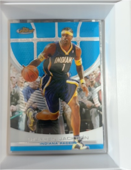 2005-06 Topps Finest #90 Stephen Jackson — front