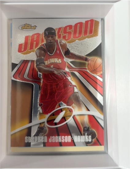 2003-04 Topps Finest #68 Stephen Jackson — front