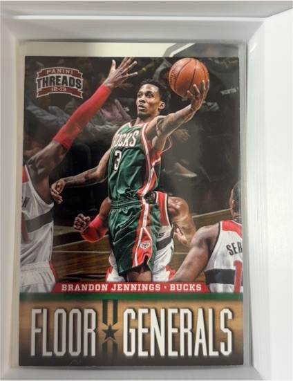 2012-13 Panini Threads Floor Generals #13 Brandon Jennings — front