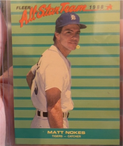 1988 Fleer All-Star Team #1 Matt Nokes — front
