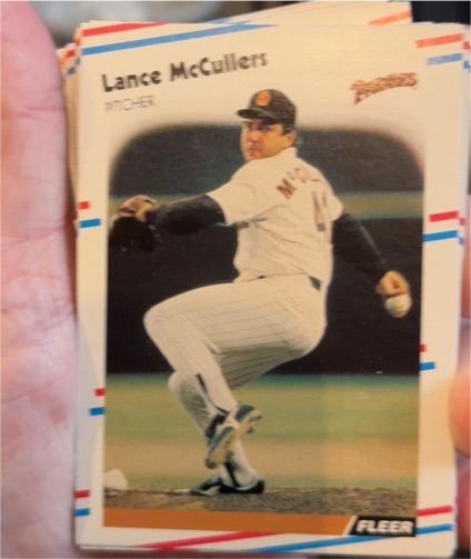 1988 Fleer #592 Lance McCullers — front