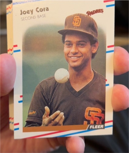 1988 Fleer #580 Joey Cora — front