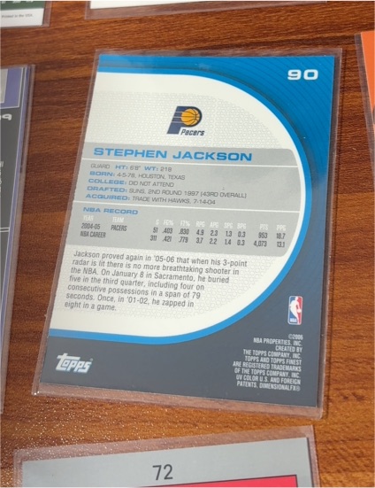 2005 Topps #90 Stephen Jackson — front