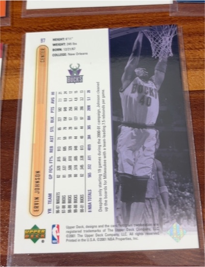1996 Upper Deck #97 Eryn Johnson — front
