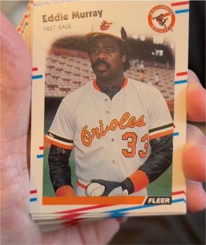 1988 Fleer #567 Eddie Murray — front