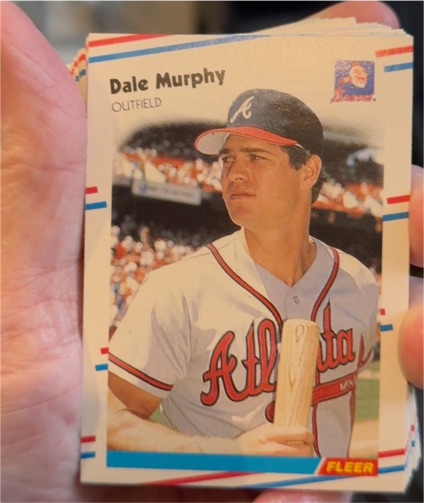 1988 Fleer #544 Dale Murphy — front