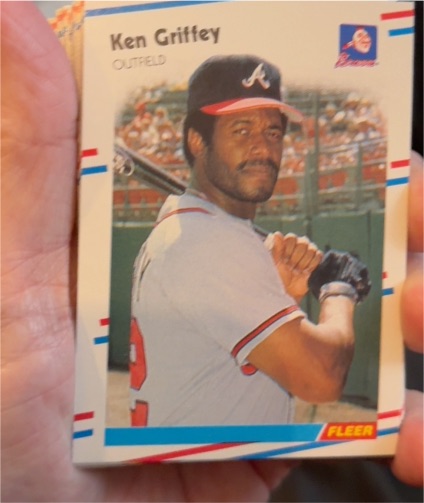 1988 Fleer #540 Ken Griffey Sr. Atlanta Braves — front