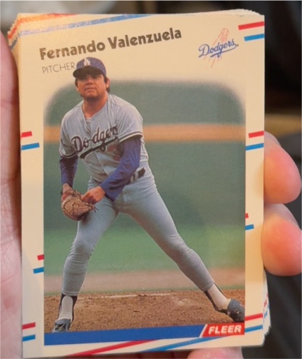 1988 Fleer #528 Fernando Valenzuela — front