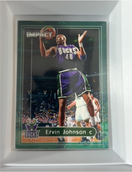 1999 SkyBox Impact #155 Ervin Johnson — front