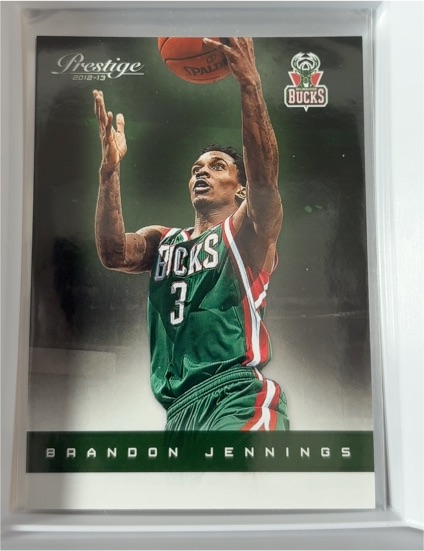 2012-13 Panini Prestige #82 Brandon Jennings — front