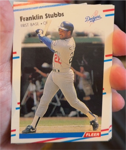 1988 Fleer #527 Franklin Stubbs — front
