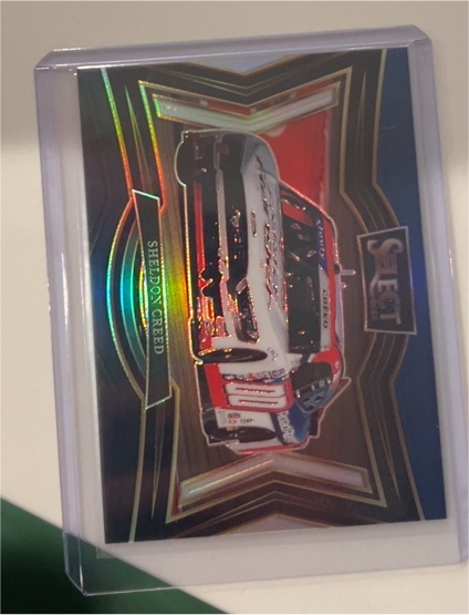 2025 Panini Select # Sheldom Creed Pit Road Red Blue Prizm — front