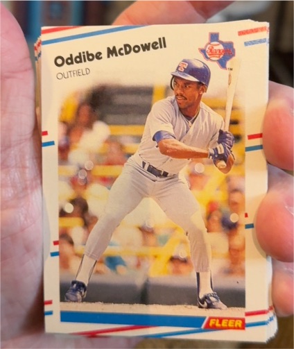 1988 Fleer #473 Oddibe McDowell — front