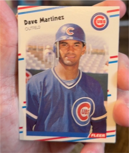 1988 Fleer #424 Dave Martinez — front