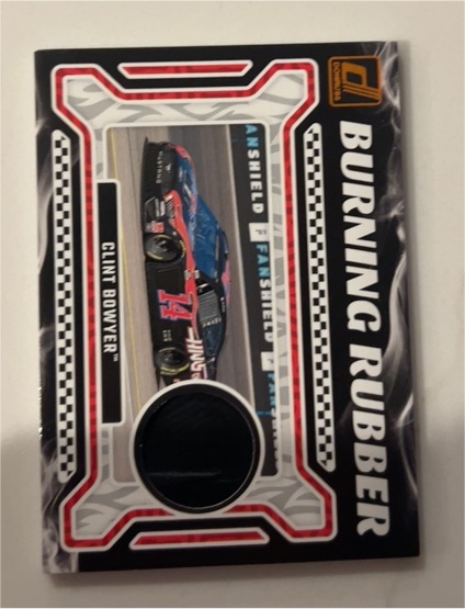 2024 Donruss Burning Rubber Materials #BRM-CB Clint Bowyer — front